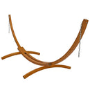 Sunnydaze Solid Wooden Hammock Stand with Curved Arc - 400 Pound Capacity